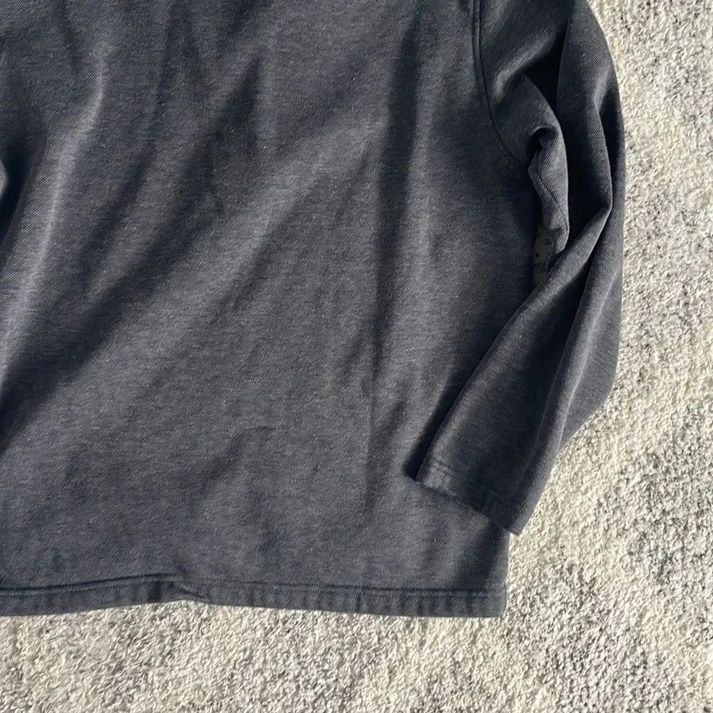 Mens Greg Norman Collection Lined Quarter Zip Wind Sweater Gray Heather Size XL